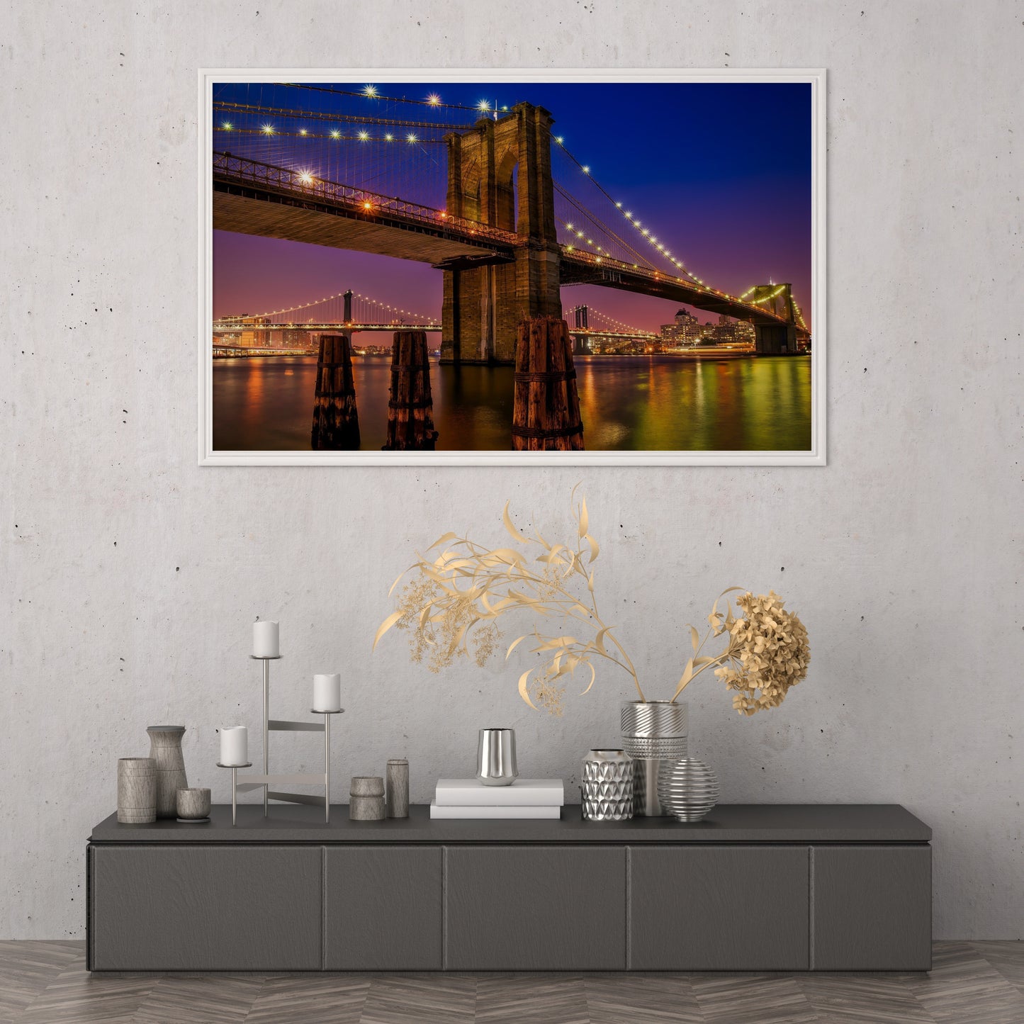 Ponte di Brooklyn paesaggio